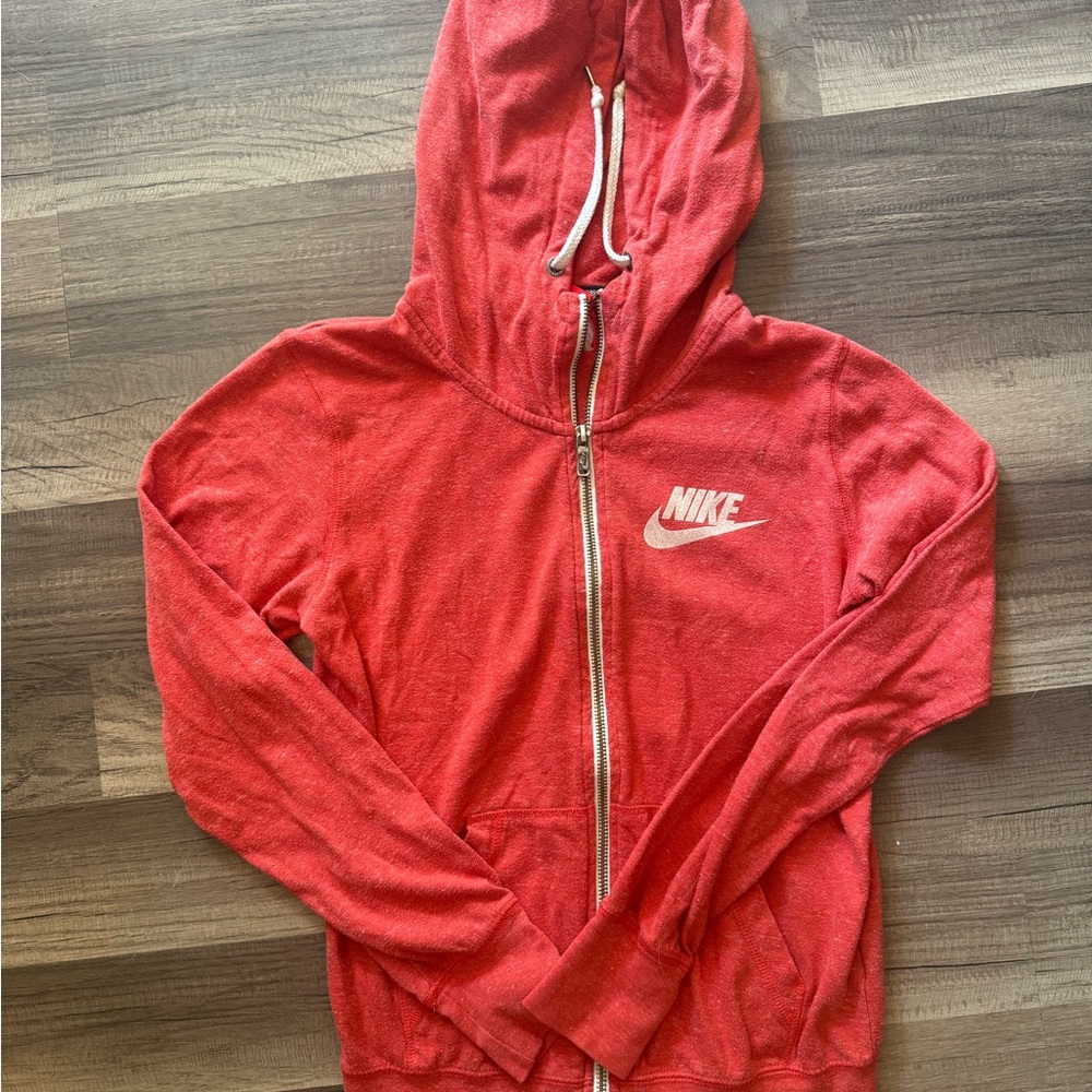 Nike Crimson Full-Zip Hoodie